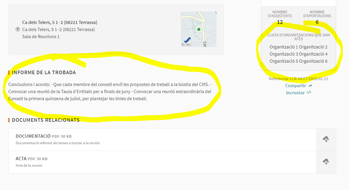 Media picture: Format de l'informe de tancament de trobada