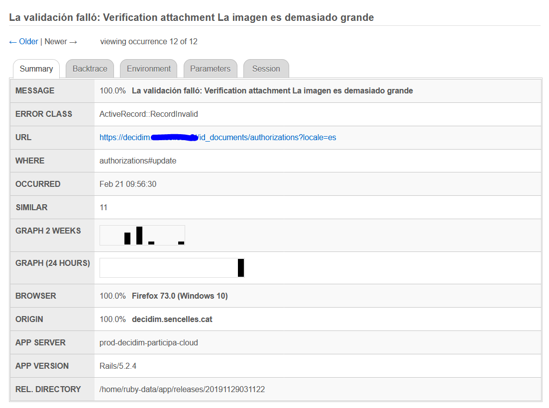 Media picture: Error in configuration limit of files to be uploaded in the process of user validation by DNI