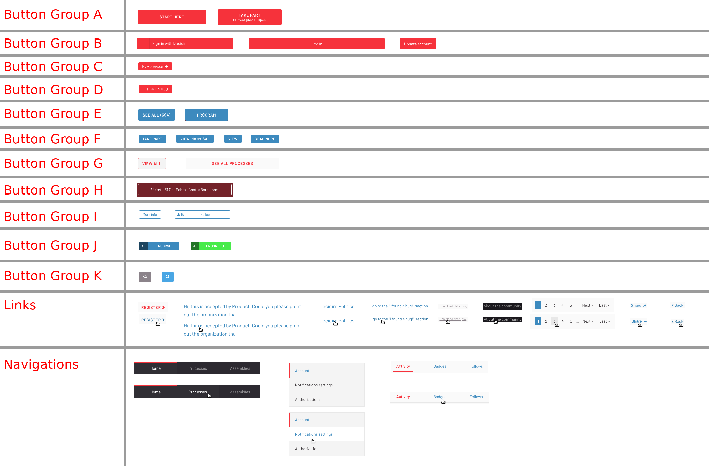 Media picture: [WCAG 2.1 / AA: 3.2.3, 3.2.4] Accessibility violations on button and link styling