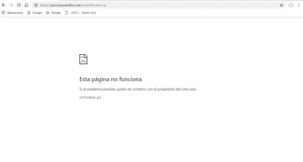Imatge pels mitjans:  Error related to special characters to user  names