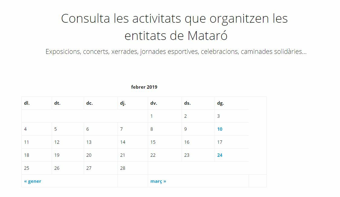 Media picture: Calendaris compartits per a la plataforma decidim