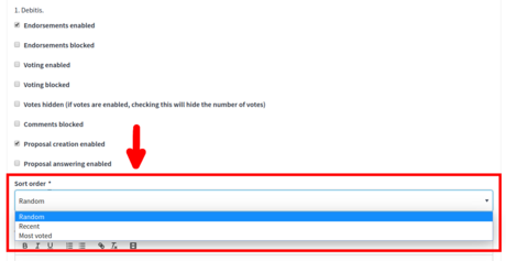 Configuration option