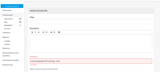 geocoding always says invalid address