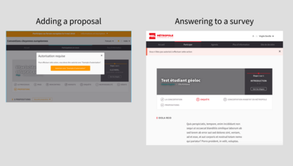 Authorization handler modal