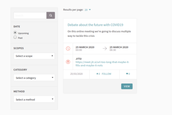 mockup for online meetings