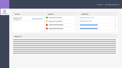 Ejemplo del dashboard