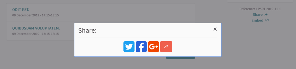 Sharing buttons