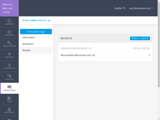 Results page demo