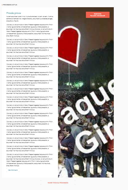 Imagen para los medios:  Pixelated photo when a process is displayed on the homepage